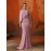 Women's Elegant Formal Evening gown - Long Formal Party Dress in Lavender Pink, A-Line Silhouette with flared Hem, Perfect for Weddings, Galas, Proms - Luxury Evening Wear for Women