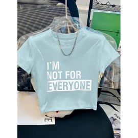 Women's  Y2K Cropped T-Shirt with 