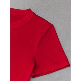 Women's  Y2K Cropped T-Shirt with 