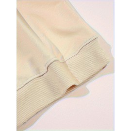 Women'S Casual Crew Neck Sweatshirt, Polyester Knit Fabric, 260gsm, with 