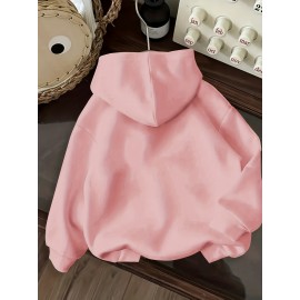 [Cozy Christian Faith Hoodie] 100% Polyester Cozy Women's Pink Christian Faith Hooded Sweatshirt with Psalm 91 Bible Verse Print | Machine-Washable Pullover for Casual Wear | Inspirational Religious Apparel for Fall/Winter Layering