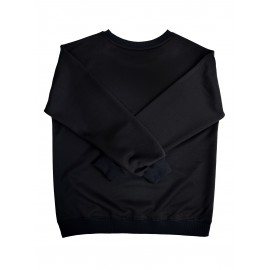 Women'S Plus Size Cartoon Squirrel Graphic Sweatshirt - Casual Long Sleeve Crew Neck, Machine Washable Polyester, Fall/Winter Sportswear with Funny Squirrel Applique Design