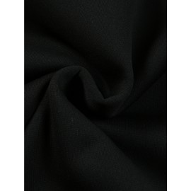 2pcs Set Women'S Casual New York Monogram Print Long Sleeve Knitted Polyester Spandex Crew Neck Sweatshirt & Sweatpants Set, Comfortable Stretch Fabric, 250g/m² 230g/m², for Fall, Winter, Outdoor Use