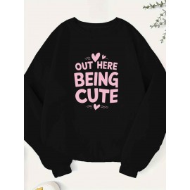 Teediy Out Here Being Cute Women'S Sweatshirt