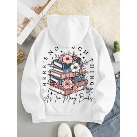 Women's Cozy Cartoon Print Hoodie - Casual Drawstring Pullover with Kangaroo Pocket, Perfect for Fall & Winter